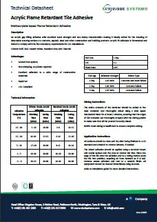 acrylic fr adhesive visul
